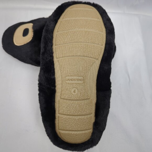 Land's End Bear Faux Fur Slippers - Picture 5 of 5